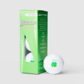Shamrock Irish Green St. Patricks Day Golf Balls Golfballen (Verpakking)