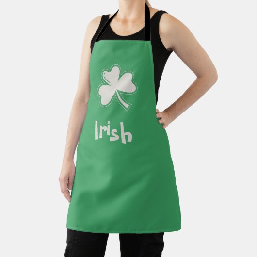 Shamrock Irish Happy St Patricks Day Schort (Insitu)