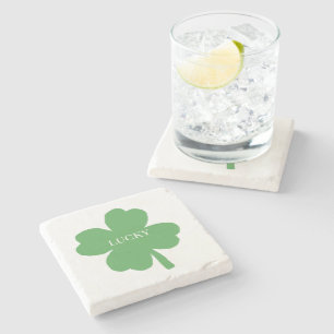 Shamrock Irish Painting Party Illustration Stone C Stenen Onderzetter