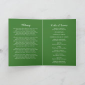 Shamrock irlandais Clover Photo Funeral Programme (Intérieur)