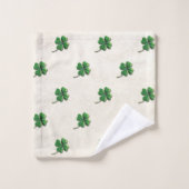 Shamrock irlandais moderne (Gant de toilette)