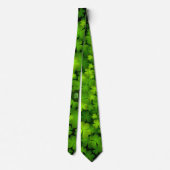 Shamrock irlandais monogramme Cravate double face (Dos)