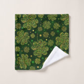 Shamrock irlandais quatre feuilles Lucky Clover Mo (Gant de toilette)