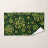 Shamrock irlandais quatre feuilles Lucky Clover Mo (Serviette à main)