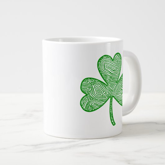 Shamrock Jumbo Mok (Voorkant rechts)