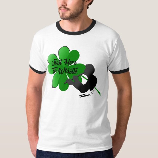 Shamrock "juste ici pour siffler" le T-shirt de (Devant)