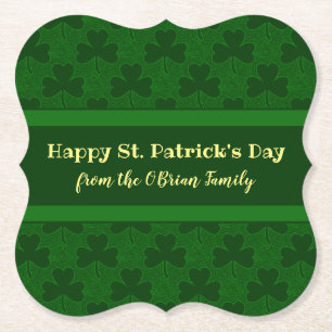 Shamrock Kartonnen Onderzetters