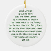 Shamrock Keramisch Ornament (Achterkant)