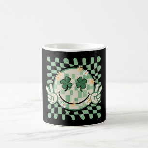 Shamrock Lachend Gezicht Funny St. Patrick's Dag Koffiemok