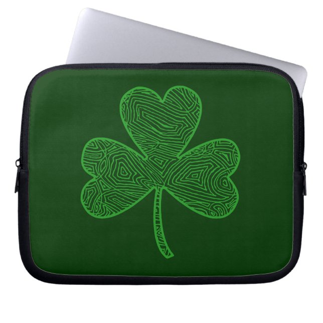 Shamrock Laptop Sleeve (Voorkant)