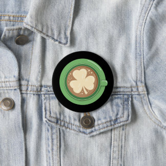 Shamrock Latte Tri-Blend Ronde Button 7,6 Cm