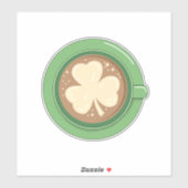 Shamrock Latte Tri-Blend Sticker (Vel)