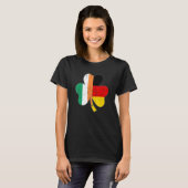 Shamrock leaf irish german flag for St Patricks da T-shirt (Voorkant volledig)