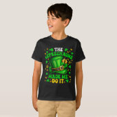 Shamrock Leprechauns Made Me Do It St Patrick's Da T-shirt (Voorkant volledig)