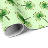 Shamrock Light Green St Patrick's Day Cadeaupapier (Rol Hoek)