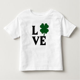 Shamrock Love Design Kinder Shirts