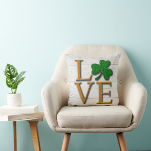 Shamrock Love St. Patrick's Day Kussen