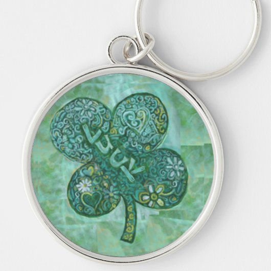Shamrock Luck Sleutelhanger (Voorkant)