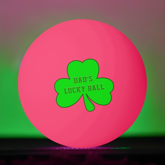 Shamrock Lucky Ball Ierse Pa's Ping Pong Ball