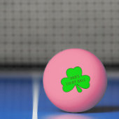 Shamrock Lucky Ball Ierse Pa's Ping Pong Ball (Net)