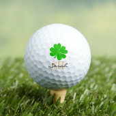 Shamrock & Lucky Clover leaf monogrammed/Irish Golfballen (Insitu Shirt)