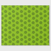 Shamrock, Lucky Clover Pattern, St. Patrick Cadeaupapier (Vlak)