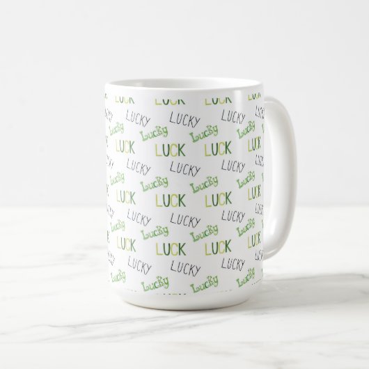 Shamrock Lucky Coffee Mug (Devant droit)