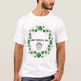 Shamrock Lucky Frame St. Patrick's Day ontwerp T-shirt