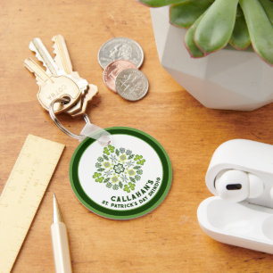 Shamrock Mandala St. Patrick's Day Party Sleutelhanger