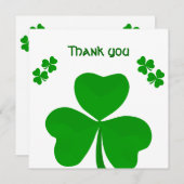 Shamrock Merci Fiançailles Mariage (Devant / Derrière)