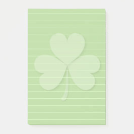 Shamrock met gerolde lijnen post-it® notes