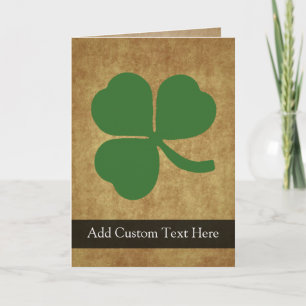Shamrock met Gold Kaart