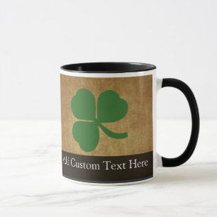 Shamrock met  goud mok