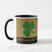 Shamrock met  goud mok (Links)