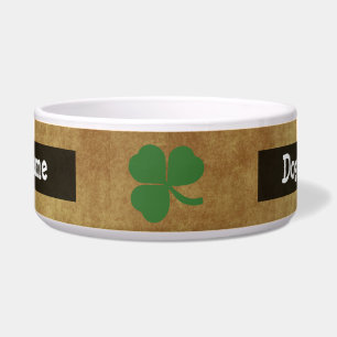 Shamrock met  goud voerbakje