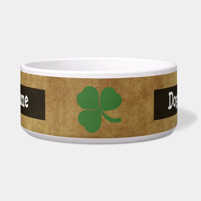 Shamrock met  goud voerbakje (Voorkant)