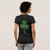 Shamrock met Happy St Patricks Day Typografie T-shirt (Achterkant volledig)