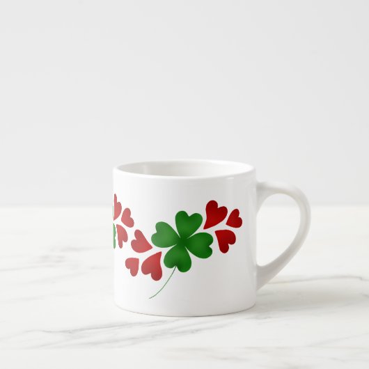 Shamrock met hart espresso kop (Rechts)