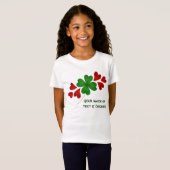 Shamrock met kinder harten t-shirt (Voorkant volledig)
