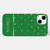 Shamrock monogramme iPhone irlandais / coque ipad (Verso (horizontal))
