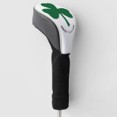 Shamrock Monogrammed Name Golfheadcover (Schuin)