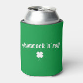 Shamrock n roll St Patrick's Day Blikjeskoeler (Blikje Voorkant)