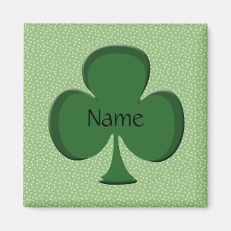 Shamrock Name Square Magnet Sjabloon Magneet