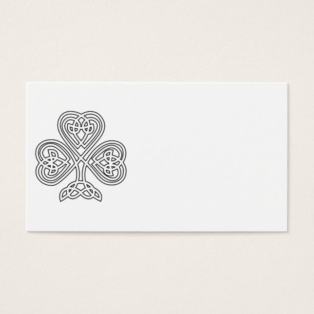 Shamrock noir et blanc (Devant)