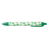 Shamrock of Shamrocks Green White Pens Blauwe Inkt Pen (Bodem)