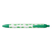 Shamrock of Shamrocks Green White Pens Blauwe Inkt Pen (Achterkant)