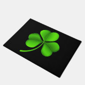 Shamrock on Black dmcn Deurmat (Schuin)