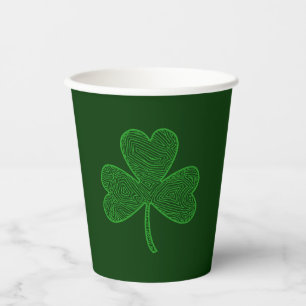 Shamrock Paper Cup Papieren Bekers