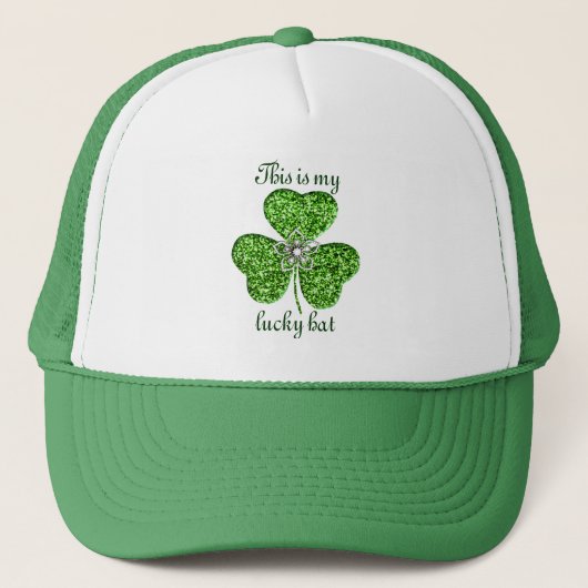 Shamrock parties scintillant Et Casquette Fleur (Devant)