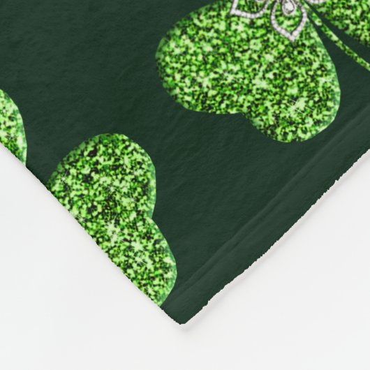 Shamrock parties scintillant Et Couverture Fleece  (Coin)